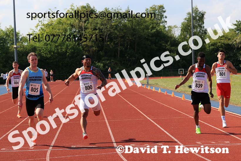 SSenior mens 200 metres, 2025 North Eastern Track and Field Champs., Shildon, County Durham. Photo: David T. Hewitson/Sports for All Pics